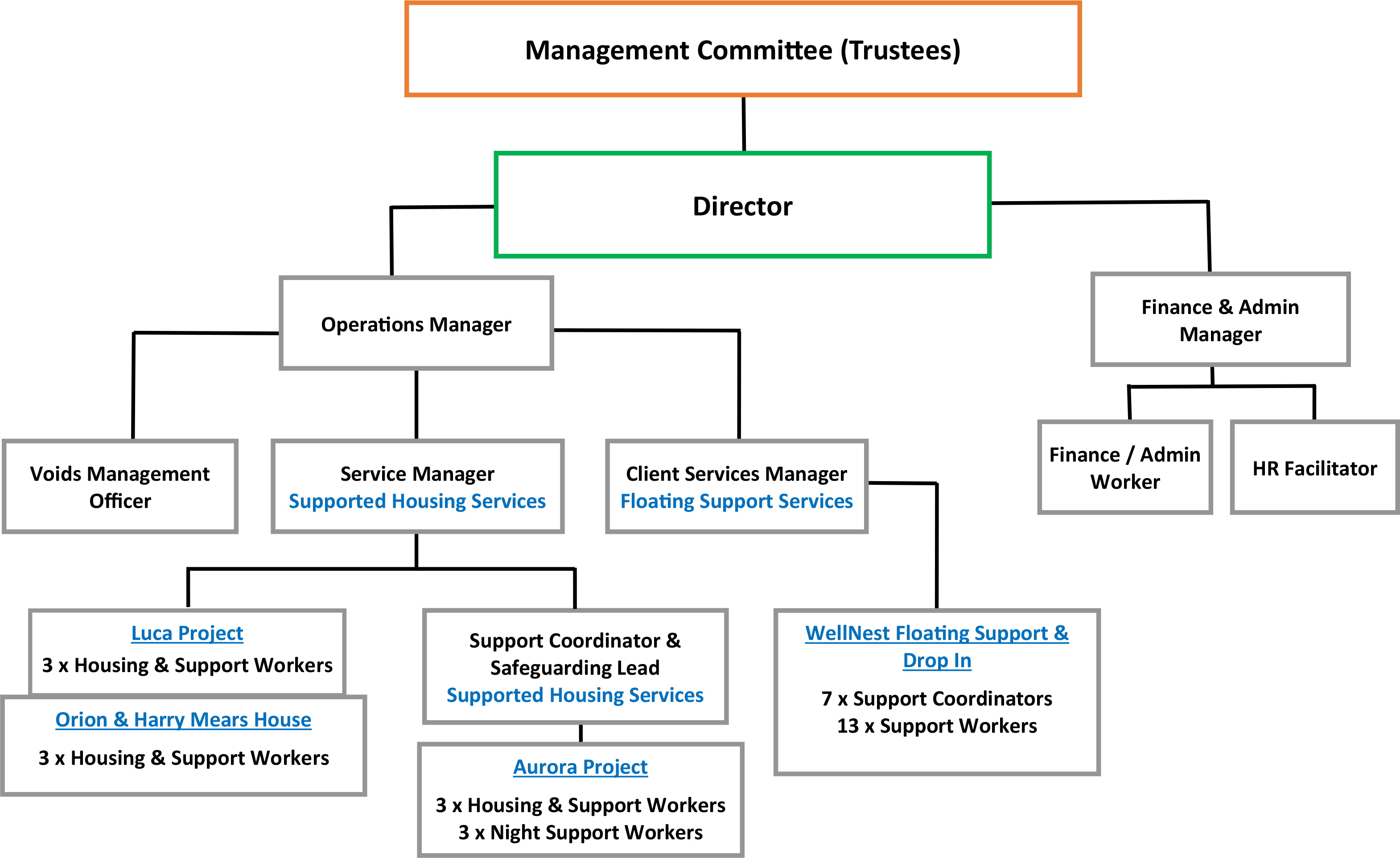 DASH Organisational Structure